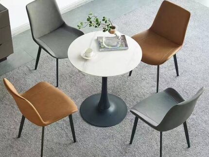 Factory Wholesale Cheap Dining Room Chairs Nordic Restaurant Kitchen Upholstered Dining Chair Modern Luxury Leather Dining Chair